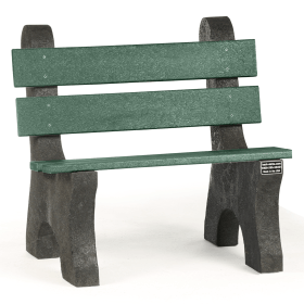 3' Recycled Park Bench