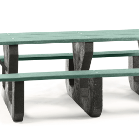 8' Wheelchair Accessible Recycled Picnic Table