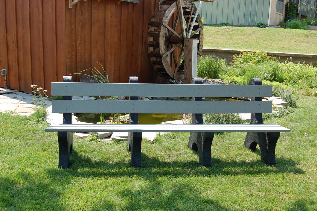 8' Recycled Park Bench