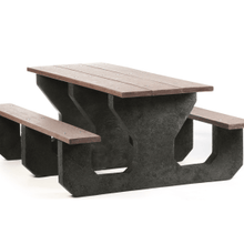 Load image into Gallery viewer, 6&#39; Recycled Picnic Table
