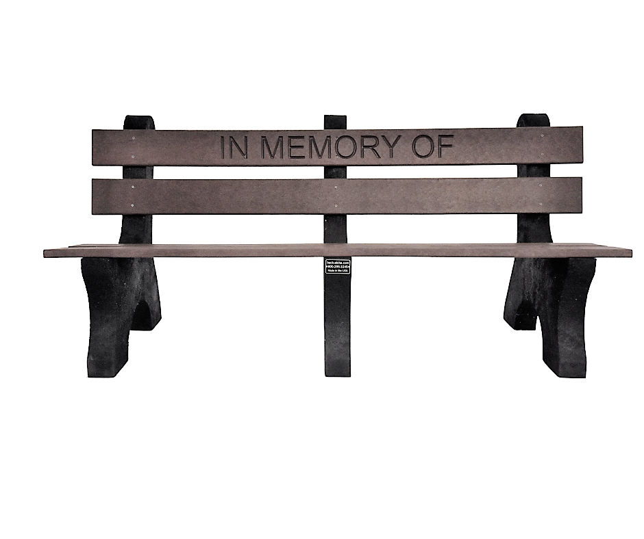 6' Recycled Memorial Park Bench